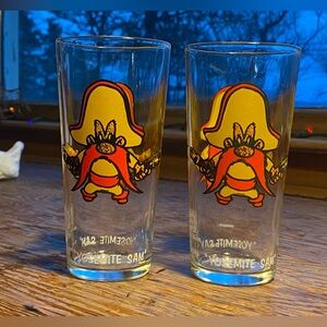 Pepsi collectors series 1973 Warner Brothers “Yosemite Sam” drinking glasses